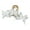 White, variant on Ergonomic Hair Clip For Back Styling Gentle On Scalp Ideal For Long Hair