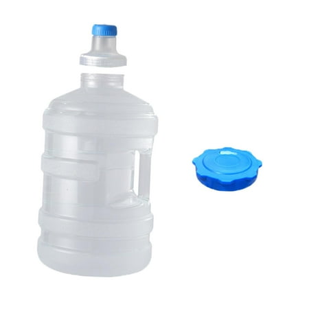 Kuntesetty Water Jug Screw Cap 18.9L Equipment Reusable Multifunction with Handle Water Bottle for Picnic RV Outdoor Sports Fishing Home white