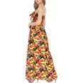 thumbnail image 2 of HAPPY BAY Women's Beach Summer Halloween Costumes Evening Bone Party Strapless Maxi Smocked A line Dress Flowy Elastic Tube Top Dresses for Women One Size Sugar Skulls, Black, 2 of 4