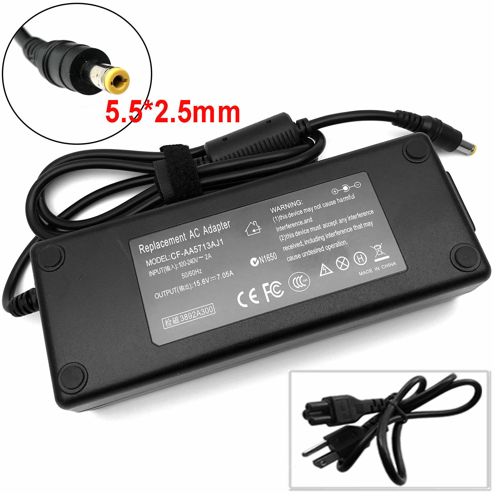 15.6V AC Adapter Charger For Panasonic Toughbook CF-19 CF31 CF52 CF-53 CF-53S - image 1 of 5