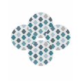 thumbnail image 7 of 13 Inch Round Placemats Set of 4, Bohemia Non Slip Heat Insulation PP Table Mats, Vintage Moroccan Geometric Pattern Blue Green Gray Washable Place Mats for Kitchen Dining Party Table Decor, 7 of 7