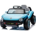thumbnail image 3 of EastVita Kids Electric Vehicle Licensed Volkswagen | 12V Ride-On Toy with Remote Control | LED Lights, MP3, and Bluetooth Blue, 3 of 6