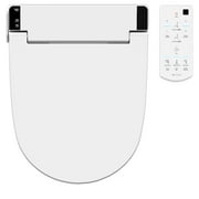 VOVO STYLEMENT VB-6100SR Electronic Bidet, Round, UV LED Sterilization, Heated Seat, Warm Dry and Water, Self Cleaning Full Stainless Nozzle, Made in Korea - White