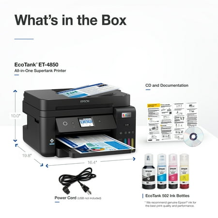 Epson - EcoTank ET-4850 All-in-One Supertank Inkjet Printer