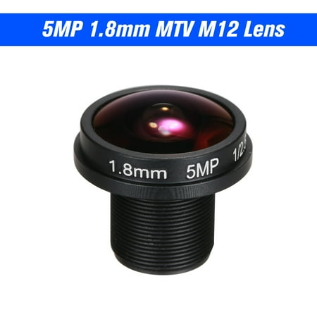 1.8mm Fisheye Lens HD 5.0 Megapixel IR M12 Mount 1/2.5  F2.0 For CCTV IP Camera 180 Degree Wide Viewing Angle Panoramic CCTV Camera Lens