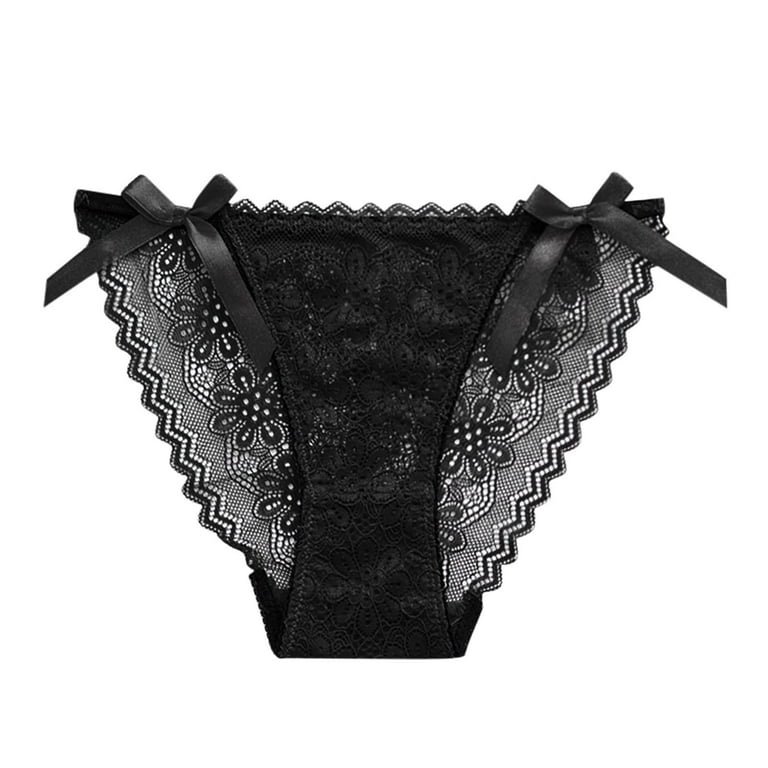 AnuirheiH Women Sexy Lace Underwear Lingerie Thongs Panties Ladies Hollow  Out Underwear Underpants Clearance Under $10 