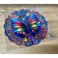 thumbnail image 5 of SBEMP South Carolina Palmetto Wind Spinner, Faux Stained Glass, 10 Inch Aluminum Garden Decor, 5 of 5