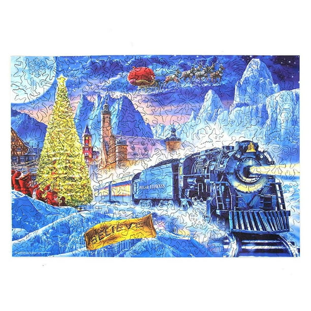 Madera Para Adultos Y Niños, Rompecabezas Irregulares Diy Para Navidad, Regalo De Acción De Gracias, Juguetes Educativos Para Niños seitruly HA046582-02
