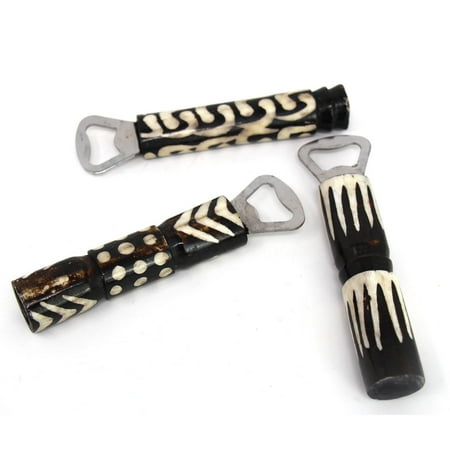 

African Batik Bone Bottle Opener Mixed Designs