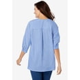 thumbnail image 2 of Woman Within Plus Size Embroidered Pintuck Tunic, 2 of 6