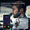 thumbnail image 2 of Kendir - Auriculares Bluetooth V5.0 ultraligeros inalámbricos para teléfono celular con micrófono, control de volumen, auriculares manos libres, compatible con Android/iPhone/Smartphones/Laptop, 2 of 5