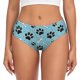 thumbnail image 1 of Fotbe Cute Dog Footprints Calzones Estampados para Mujer – Ropa Interior de Algodón, Cómoda, Suave y Elástica-4X-Large, 1 of 6