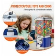 thumbnail image 5 of Gumball Machine 17" Vintage Candy Dispenser - Coin Operated - Blue PC - Bouncy Ball & Capsule Toy Vending - 6.8L Capacity - Store & Party Use, 5 of 6