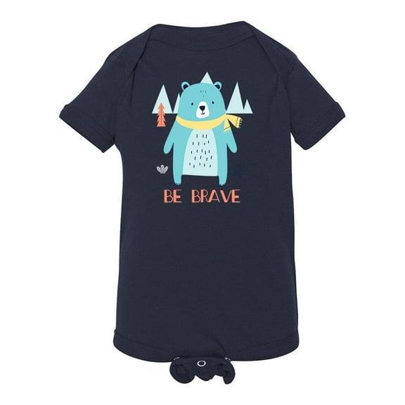 Be Brave Cute Bear Bodysuit Infant -Image by Shutterstock,  12 Months