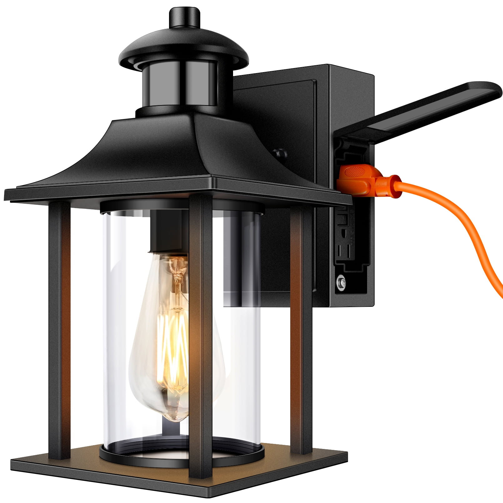 Outdoor Flood Light With Gfci Outlet Shelly Lighting