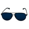 thumbnail image 2 of John Varvatos Mens Navy Metal Aviator Sunglass V546, Blue Lens, 2 of 7