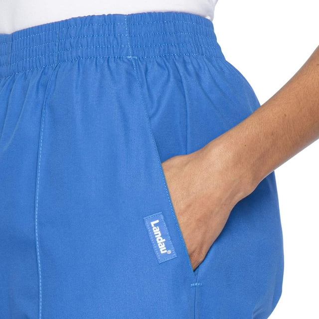 Landau Essentials Pantalon d'Uniforme Médical Coupe Décontractée pour Femmes, Noir, 1 Unité