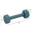 thumbnail image 4 of Pemberly Row Modern Transitional Speckled Blue Decorative Dumbbell, 4 of 5