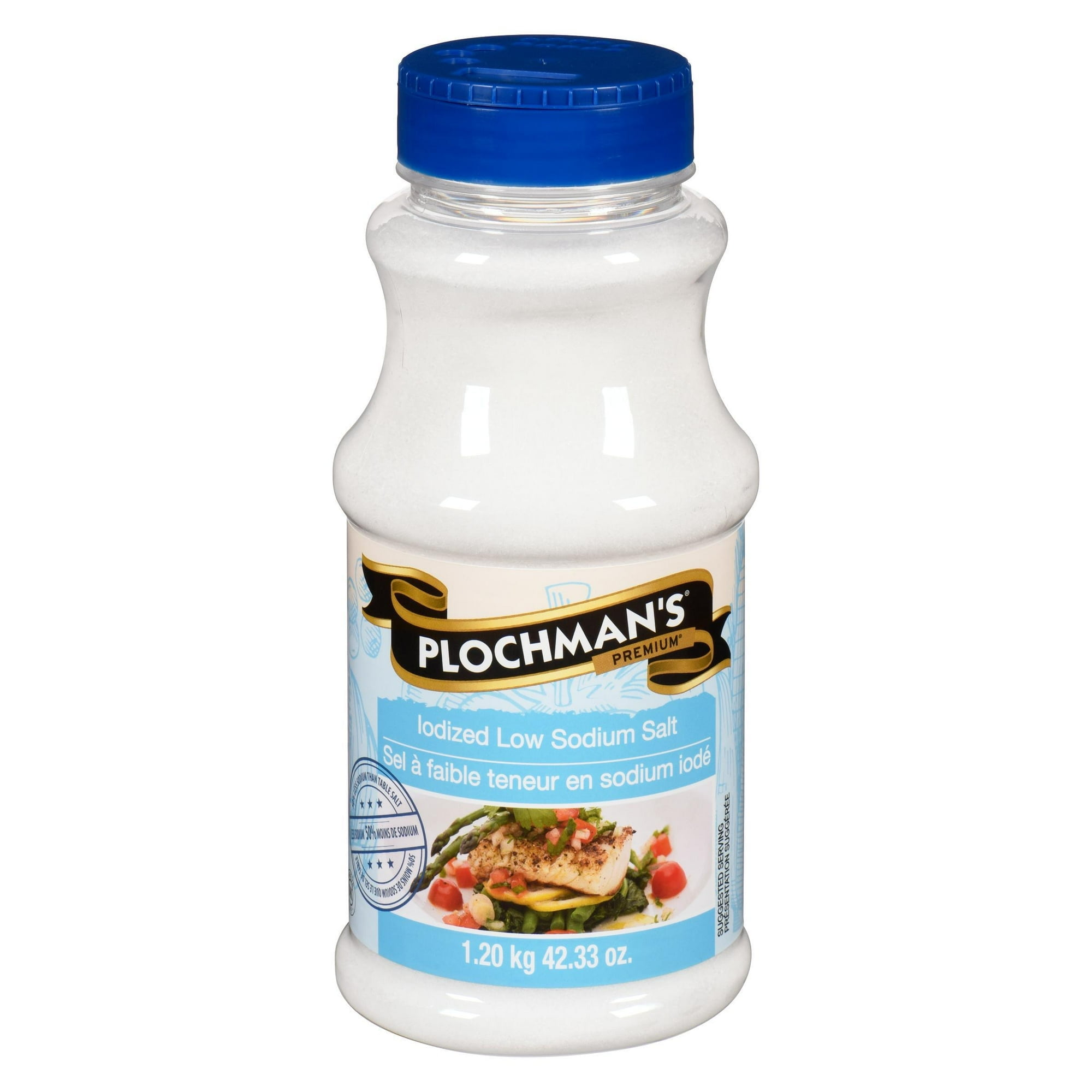 Plochman's Premium Sel à Faible Teneur en Sodium Iodé