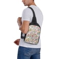 thumbnail image 5 of Rocae Bunny Floral for Lightweight Chest Bag Dual Pocket, Waterproof Crossbody Sling Bag for Men and Women, 5 of 8