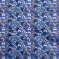 thumbnail image 1 of oneOone Rayon Blue Fabric Kids Game Quilting Supplies Print Sewing Fabric By The Yard 56 Inch Wide, 1 of 4