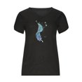 thumbnail image 4 of Blusa informal con estampado de manga corta y cuello en V de verano para mujer con estilo OAVQHLG3B Store  lin121212, 4 of 4