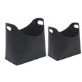thumbnail image 1 of Handy Handles, Foldable & Functional, Perfect for Newspapers Folding Chimney Wood Storage Basket, 1 of 7