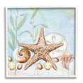 thumbnail image 4 of Stupell Industries Starfish Seashells Underwater Plants Ocean Beach Painting Framed Wall Art, 24 x 24, Design by Diannart, 4 of 5