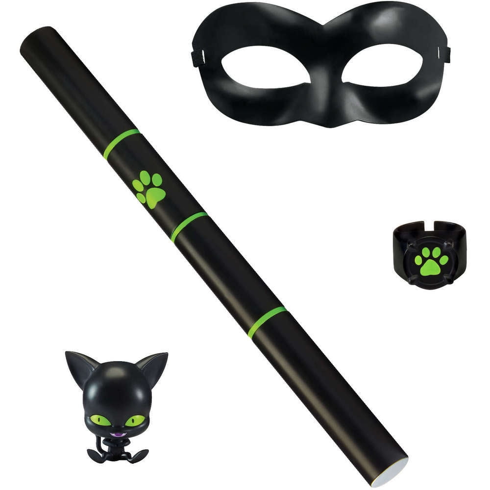 Playmates Toys Miraculous Roleplay Costume Cat Noir for Ages 4 plus