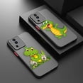 thumbnail image 2 of Funda mate para VIVO X90 X80 X70 5G X60 X50 X30 IQOO NEO 3 5 7 PRO PLUS X27 X23 X20 Funda Coque Shell lindo cocodrilo de dibujos animados, 2 of 5