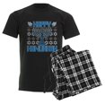thumbnail image 6 of CafePress - Happy Hanukkah Men's Dark Pajamas - Men's Dark Loose Fit Cotton Pajama Set, 6 of 7