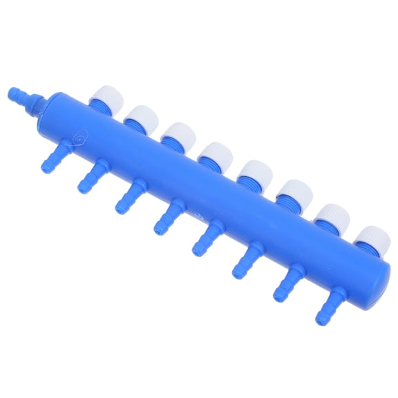 OATIPHO Blue Aquarium Air Pump Splitter with Oxygen Control Valve for Fish Tank Flow