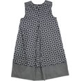 thumbnail image 2 of Marella Womens Mixed Pattern A-line Dress, Blue, 6, 2 of 2