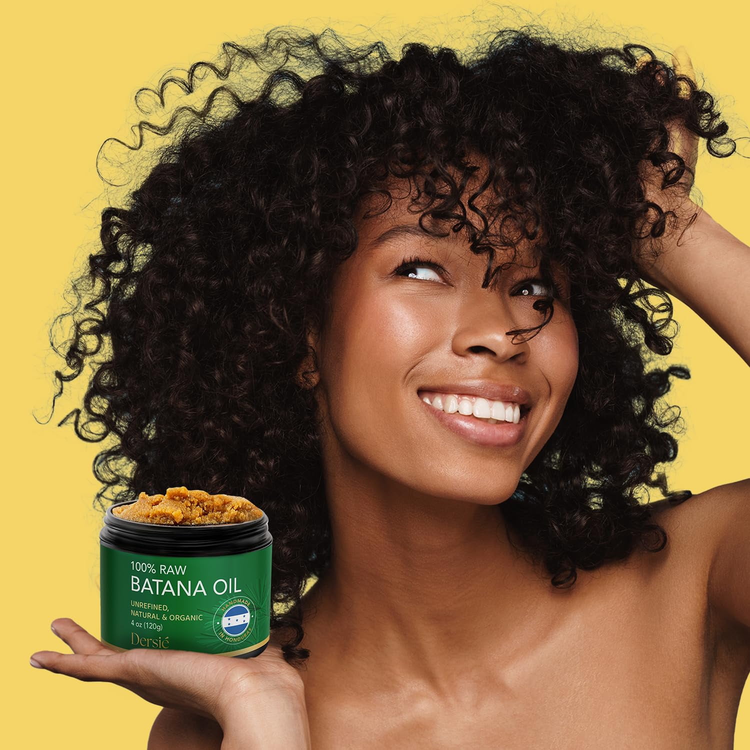 Authentic Batana Oil for Hair Growth: Handmade in Honduras 100% Raw Batana Oil - 100% Pure & Natural, Unrefined - Approved by Dr. Sebi for Thicker, Stronger, Fuller Hair - 4 oz