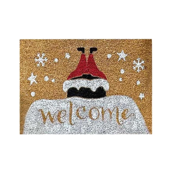 Giyblacko Area Rug Door Mats Merry Christmas Doormat Christmas Tree Santa Snowflake Decorate Doormat Welcome Mat Gift For Christmas