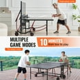 thumbnail image 4 of KFFKFF Table Tennis Set, Pro-Level Ping Pong Experience, Weather-Resistant Aluminum Play Surface for Both Indoor & Outdoor, Easy-to-Move Folding Design with Secure Locking Wheels, 4 of 9