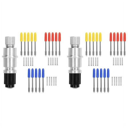 60 Pcs 30/45/60 Degree Blade Vinyl Cutter Plotter Cutting Blades for CB09 CB09U Graphtec with Blade Holder