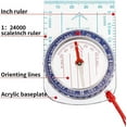 thumbnail image 3 of Navigation Compass Scout Compass Orienteering Compass Map Compass For Hiking Fishing Camping Navigation 1pcs, 3 of 5