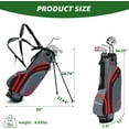 thumbnail image 6 of XDriveMax 8-Pieces Complete Golf Club Set for Men Includes Stand Bag with Rain hood , Fairway Wood Head Covers, Hybrid, Irons and Putter, Blue-Left Handed, 6 of 7
