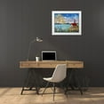 thumbnail image 3 of Mark, Sharon 32x26 White Modern Wood Framed Museum Art Print Titled - Birches on the Lake, 3 of 4
