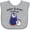 AC-Heather Grey, variant on Inktastic Happy Birthday, Nana- Cute Penguins Boys or Girls Baby Bib