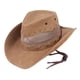 thumbnail image 1 of Western Cowboy Hat Wide Roll up Brim Hombre Gorras Moda Sombrero PU Cuero Malla Zulema sombrero de vaquero, 1 of 8
