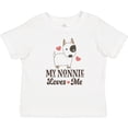thumbnail image 3 of Inktastic Nonnie Loves Me Grandchild Dog Boys or Girls Baby T-Shirt, 3 of 5