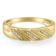 thumbnail image 4 of Pompeii 1/5ct Mens Diamond Ring 10K Yellow Gold (G/H,I1-I2), 4 of 6