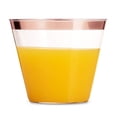 thumbnail image 6 of Yuanmiaoke 25pcs Rose Gold Plastic Party Cups Disposable Cups Picnic Drinking Mugs Party Supplies for Wedding Birthday, 6 of 10