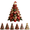 D#026, variant on DIY Quilted Christmas Fabric Tree Kit, Multi Pattern Patchwork Craft Supplies, DIY Sewing Project Kit to Make Tabletop Christmas Tree for Indoor Home Decor B