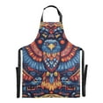 thumbnail image 6 of Yayeee Chief Kitchen Apron with Pockets for Cooking Water Resistant Unisex Adjustable Neck Strap, Blue Abstract Eagle, 6 of 7