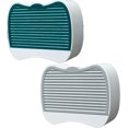 thumbnail image 2 of 2 Piezas Porta Jabonera Plegable con Drenaje, Soporte para Jabón en Barra sin Taladrar para Montar en la Pared Útil para Duchas, Baños, Cocinas, Soporte de Bandeja de Plástico para S, 2 of 5