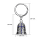thumbnail image 3 of Campana Moto Guardián Bell Amuleto Proteccion Regalo PLATA/AZUL, 3 of 4