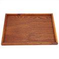 thumbnail image 2 of Bandeja rectangular de madera para servir té, aperitivos y comida, ideal para hoteles y hogares (35 x 24 cm), 2 of 14